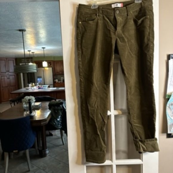 Cabi 3567 Skinny Cord in Moss Green Sz 12 - Picture 2 of 6